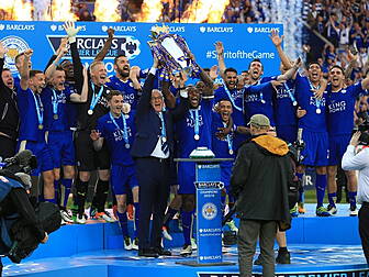The moment Wes Morgan and Clau...